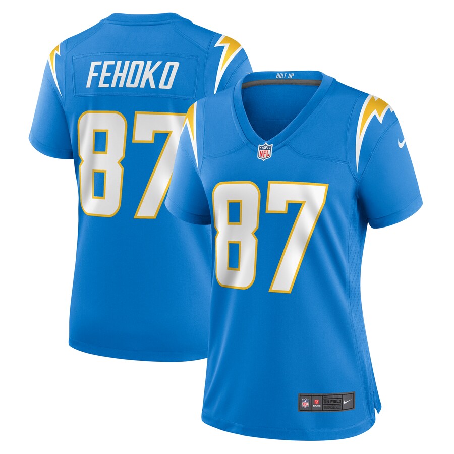 Women's Los Angeles Chargers Simi Fehoko Nike  Powder Blue  Game Jersey - Jersey