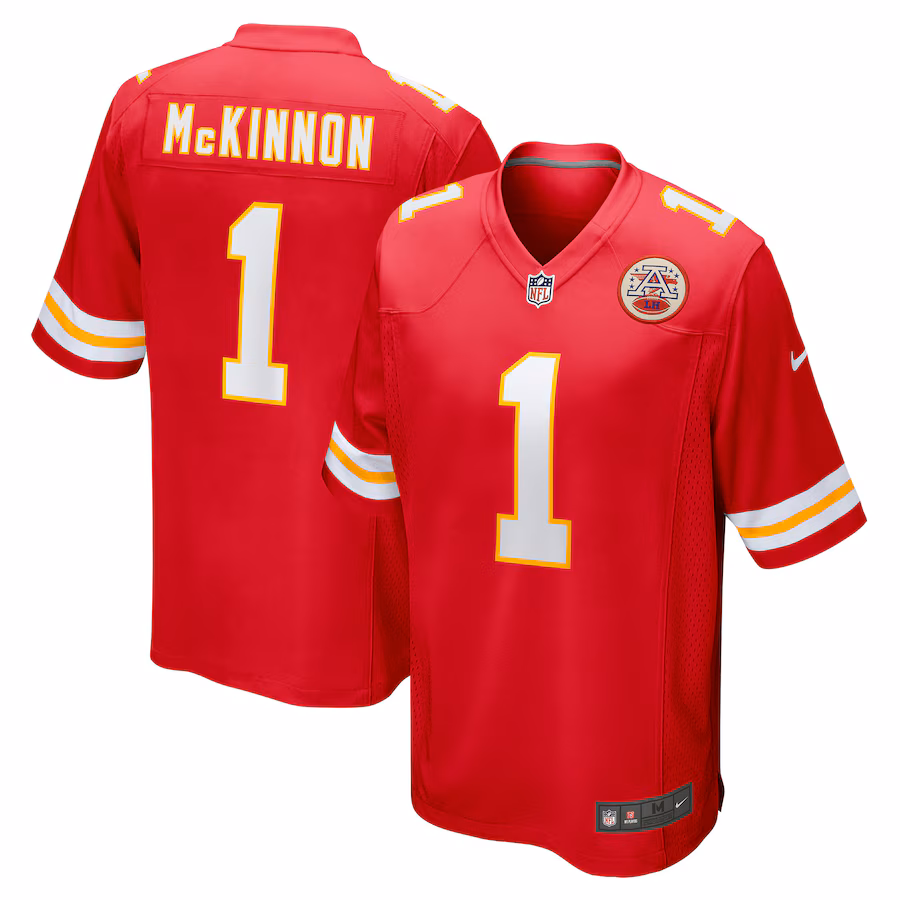 Men's Kansas City Chiefs Jerick McKinnon Nike Red Game Player Jersey - Jersey