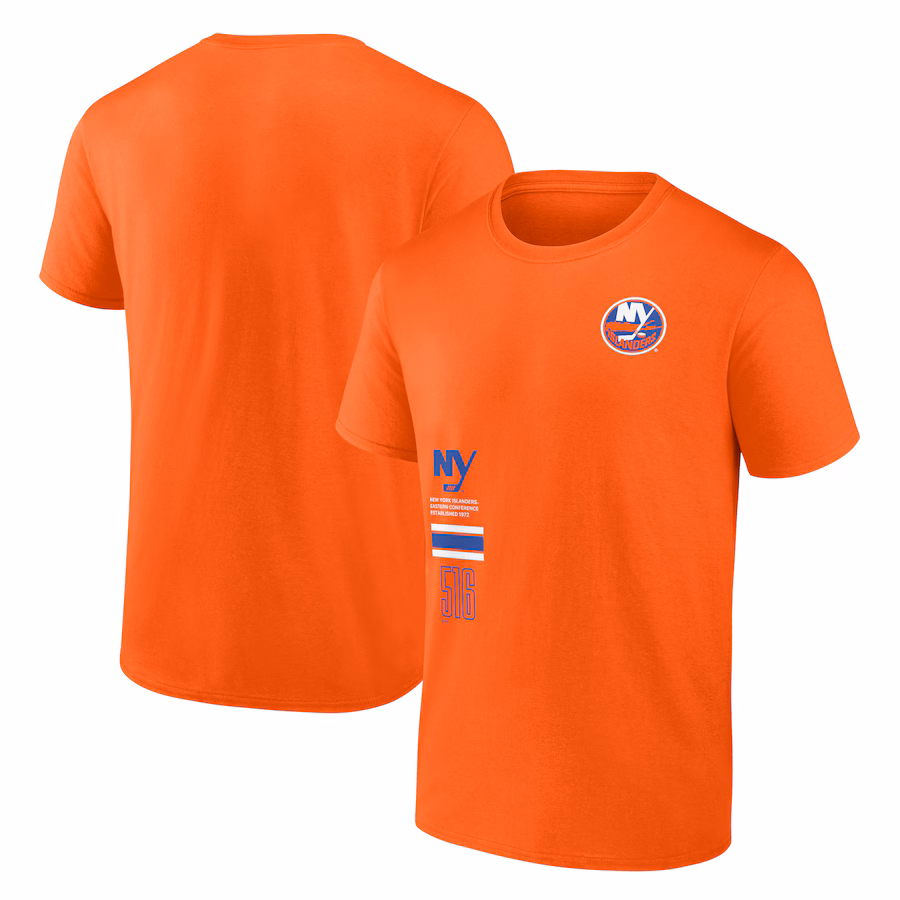 Men's New York Islanders Fanatics Orange Represent T-Shirt - Jersey