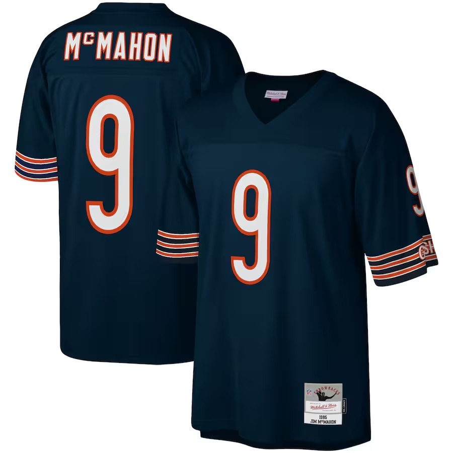 Men's Chicago Bears Jim McMahon Mitchell & Ness Navy Legacy Replica Jersey - Jersey