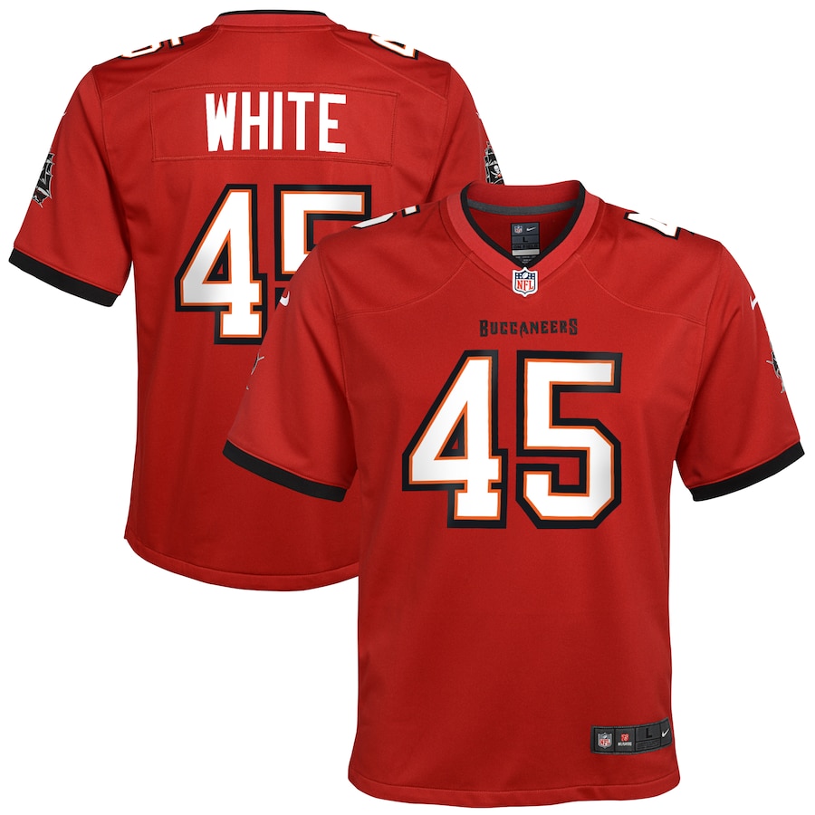 Youth Tampa Bay Buccaneers Devin White Nike Red Game Jersey - Jersey