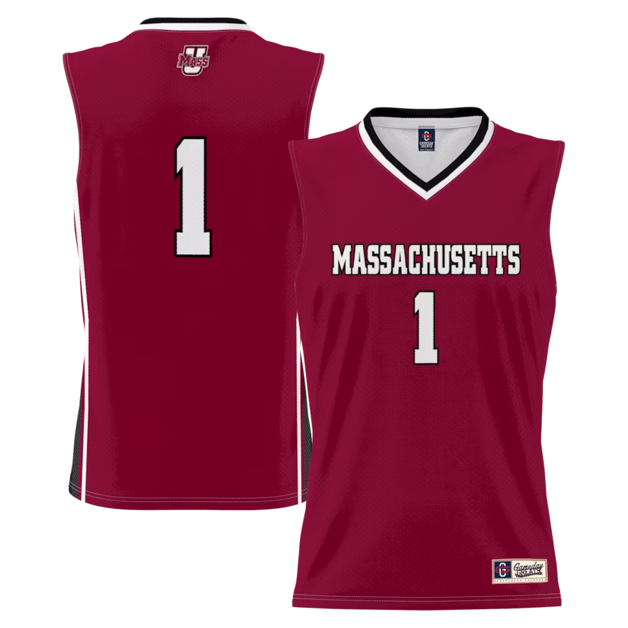 #1 UMass Minutemen GameDay Greats Lightweight Basketball Jersey - Maroon - Jersey