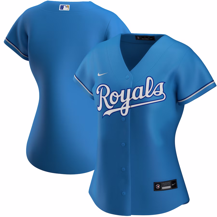 Women's Kansas City Royals Nike Light Blue Alternate Replica Team Jersey - Jersey