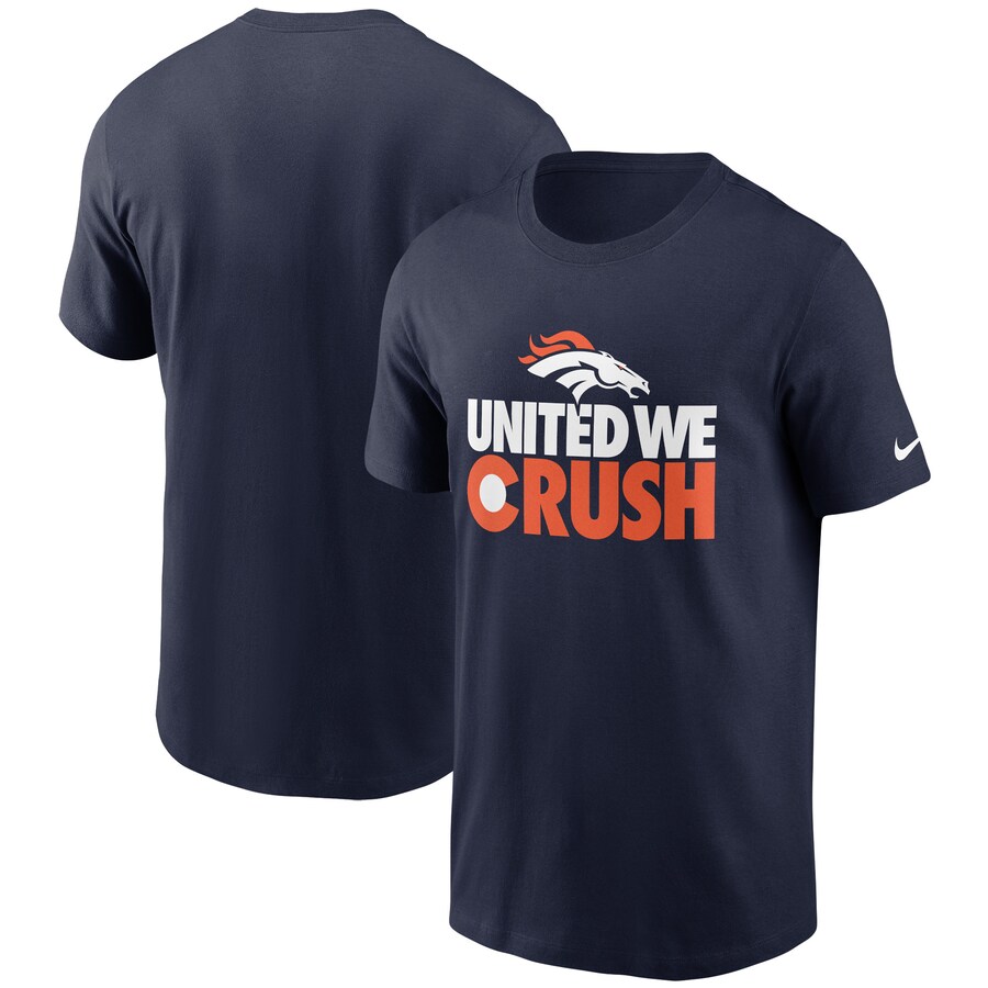 Men's Denver Broncos Nike Navy Hometown Collection Crush T-Shirt - Jersey