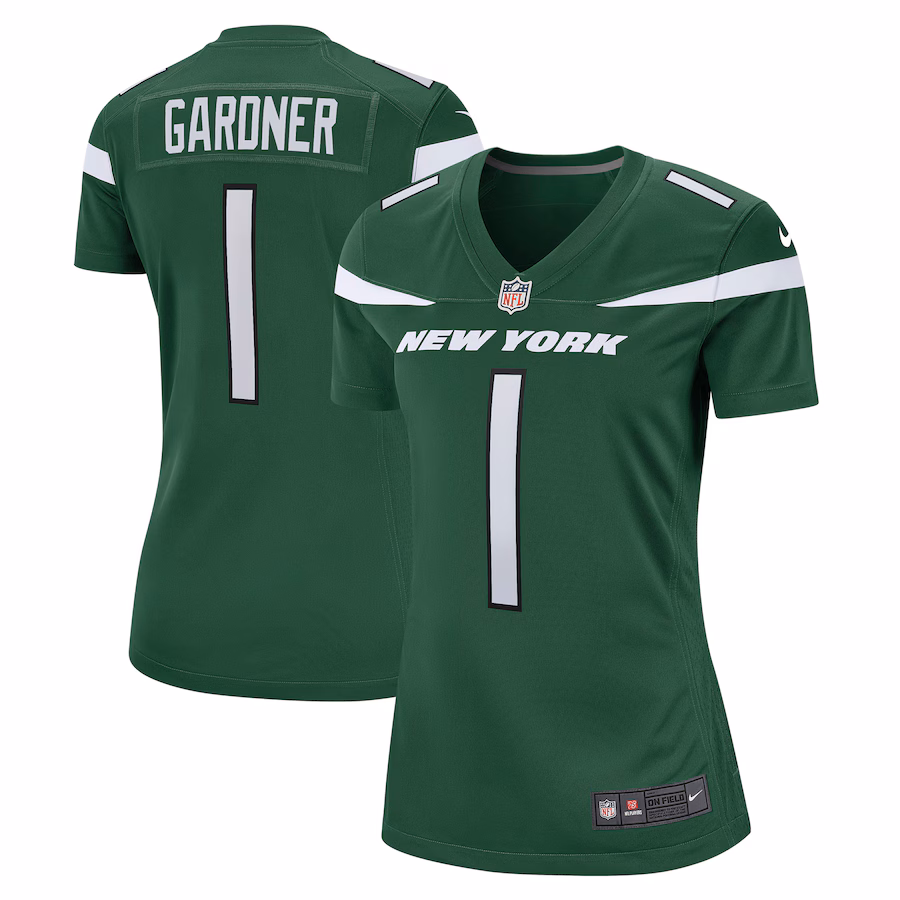 Women's New York Jets Ahmad Sauce Gardner Nike Green Player Jersey - Jersey