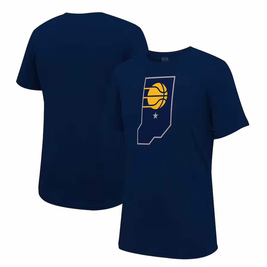 Unisex Indiana Pacers Stadium Essentials Navy Primary Logo T-Shirt - Jersey