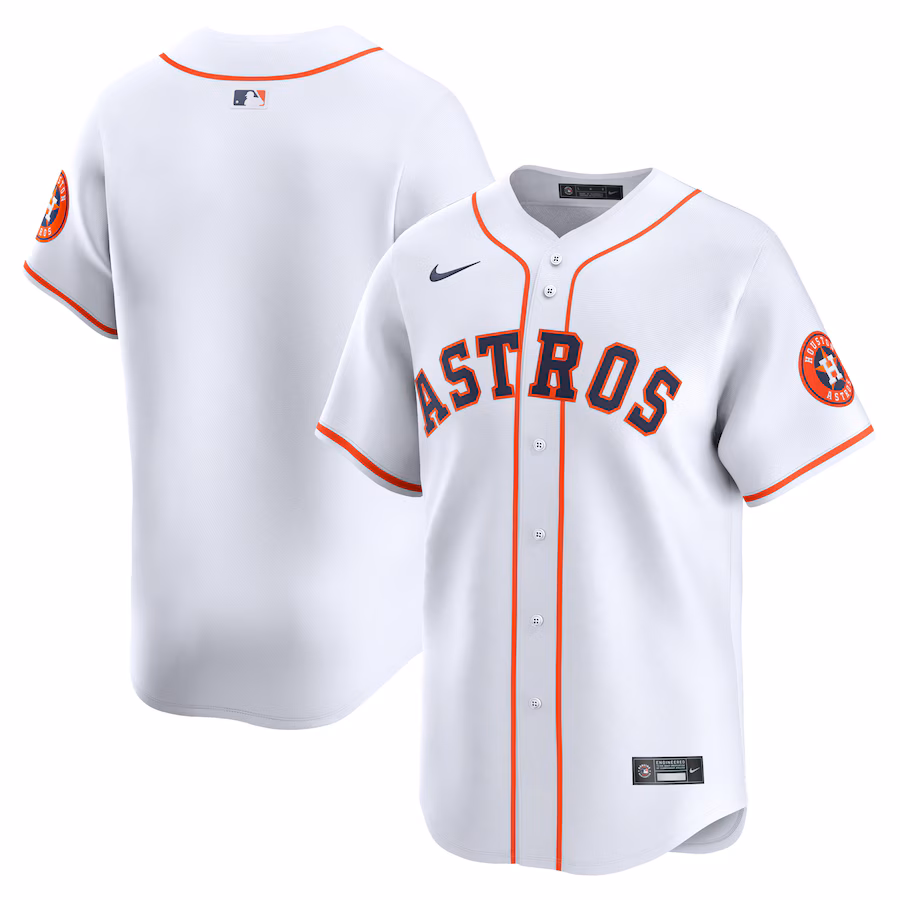 Men's Houston Astros Yainer Diaz Nike White Home Limited Player Jersey - Jersey