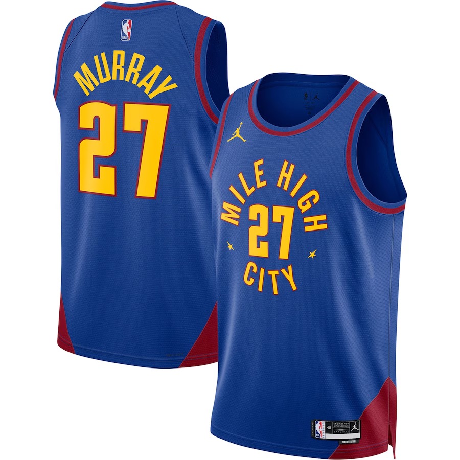 Unisex Denver Nuggets Jamal Murray Jordan Brand Blue Swingman Jersey - Statement Edition - Jersey