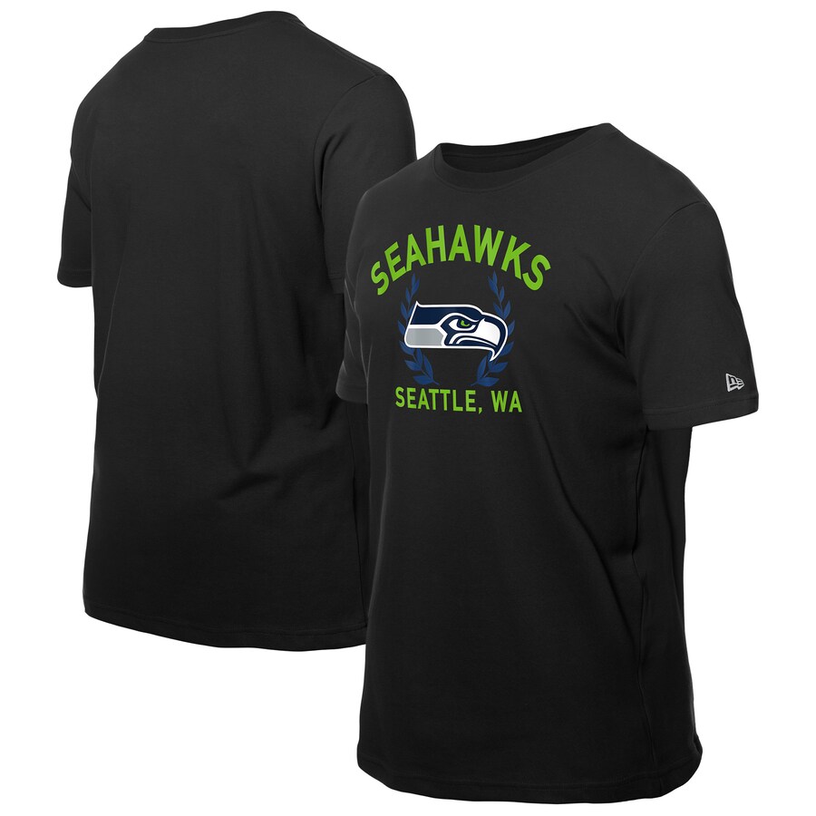 Men's Seattle Seahawks New Era Black 2025 NFL Draft T-Shirt - Jersey
