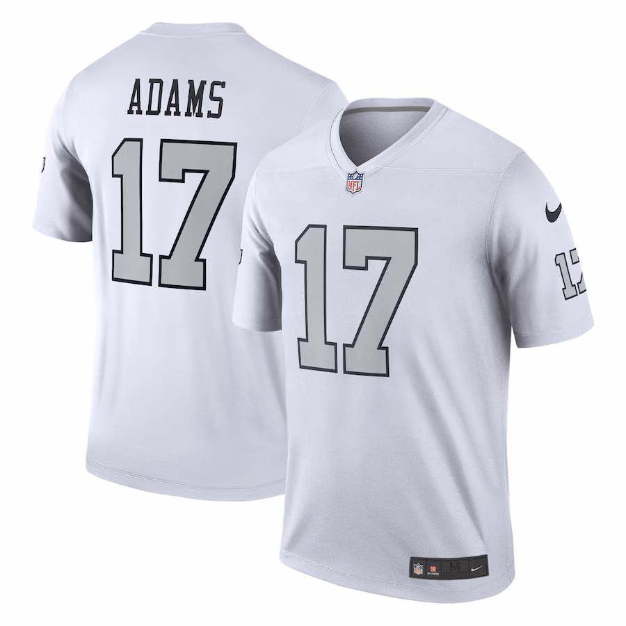 Men's Las Vegas Raiders Davante Adams Nike White Alternate Legend Player Performance Top - Jersey