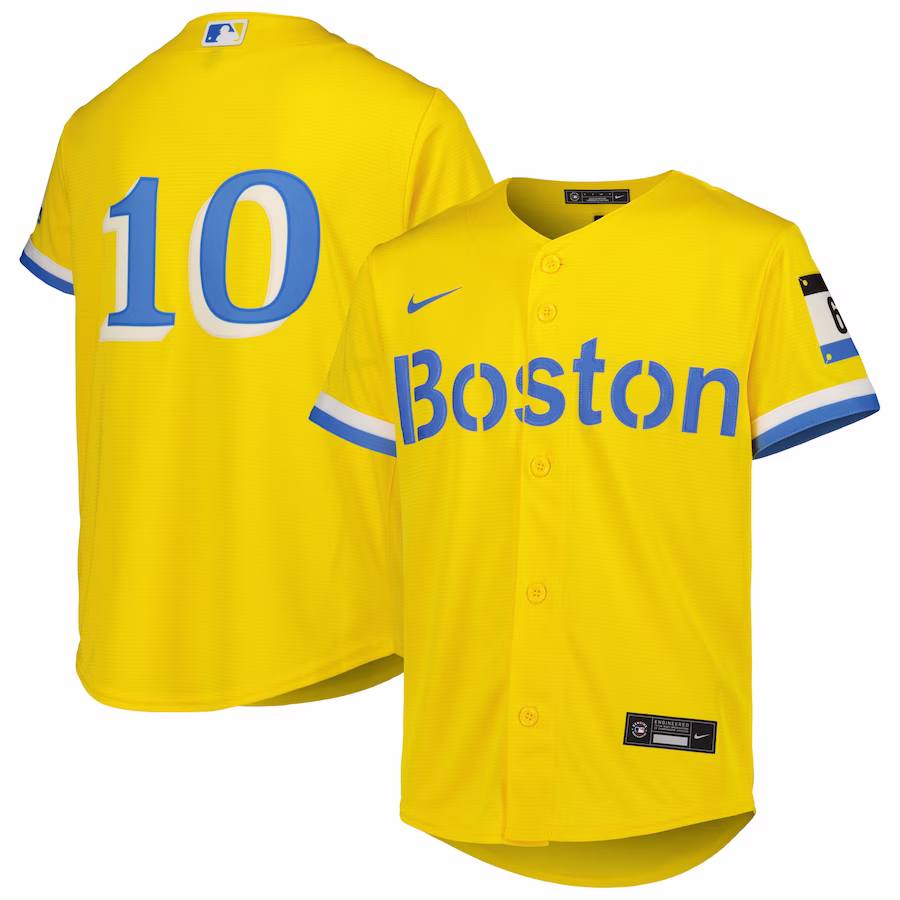 Youth Boston Red Sox Trevor Story Nike Gold City Connect Replica Player Jersey - Jersey