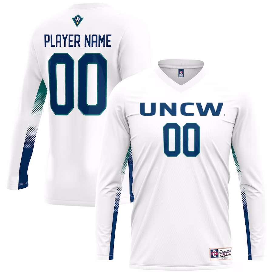UNC Wilmington Seahawks GameDay Greats Unisex Adult NIL Lightweight Volleyball Jersey - White - Jersey