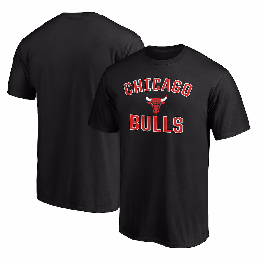 Men's Chicago Bulls Black Victory Arch T-Shirt - Jersey