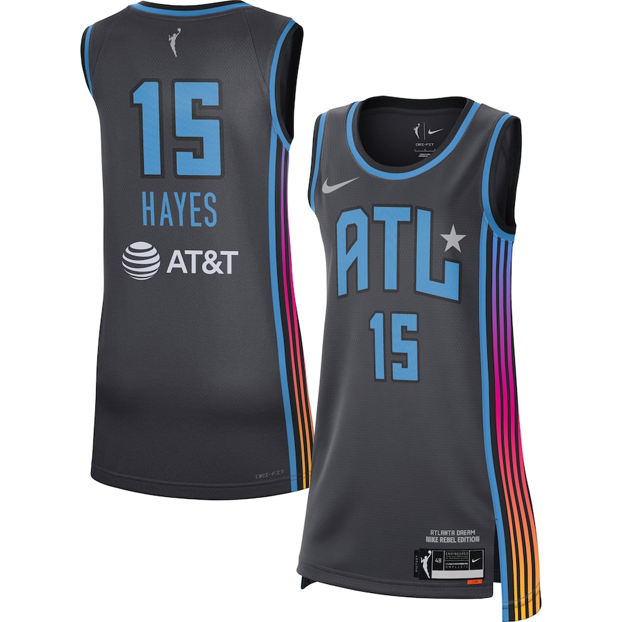 Women's Atlanta Dream Tiffany Hayes Nike Black 2021 Rebel Edition Victory Player Jersey - Jersey