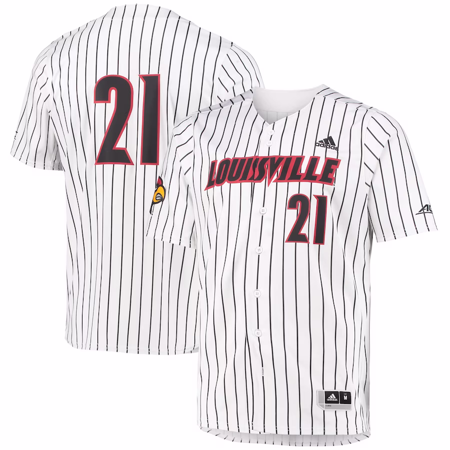 Louisville Cardinals adidas Replica Baseball Jersey - White - Jersey