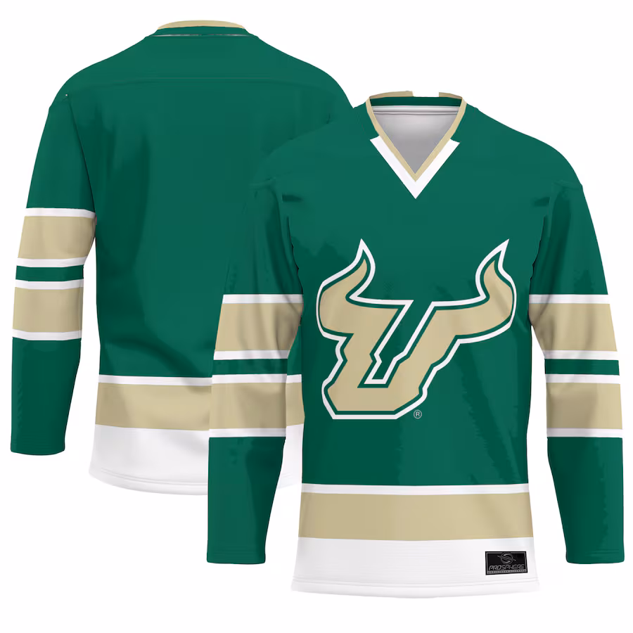 Youth ProSphere  Green South Florida Bulls  Hockey Jersey - Jersey