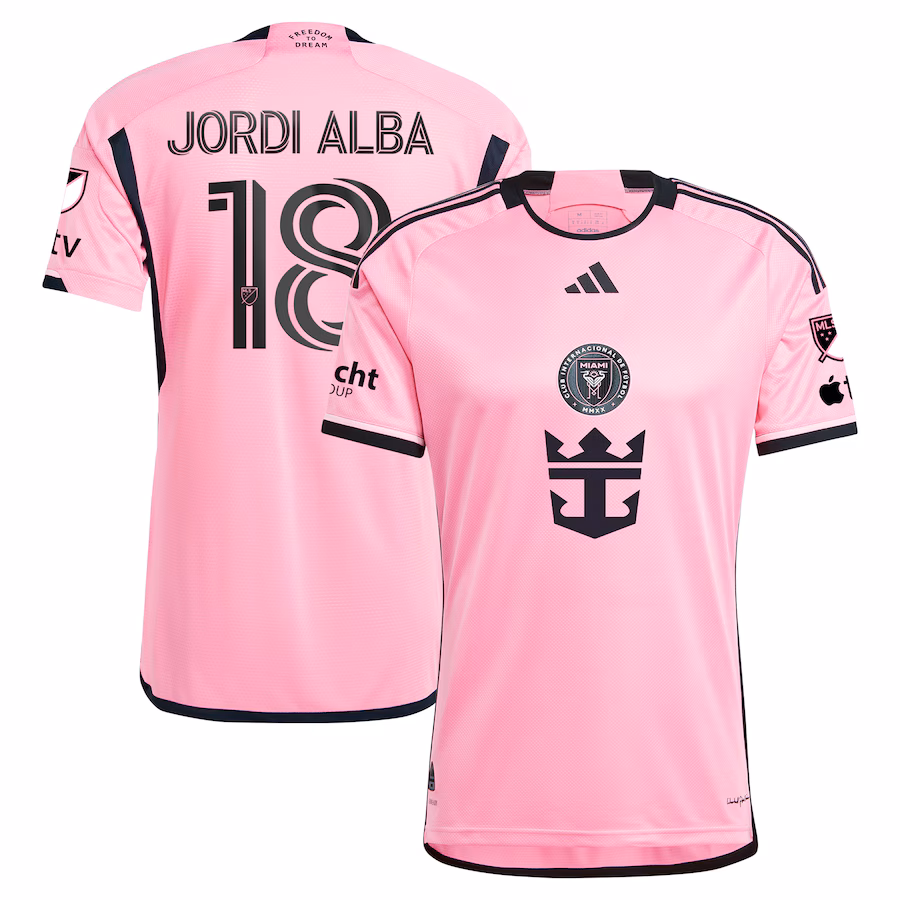 Men's Inter Miami CF Jordi Alba Ramos adidas Pink 2024 2getherness Authentic Player Jersey - Jersey
