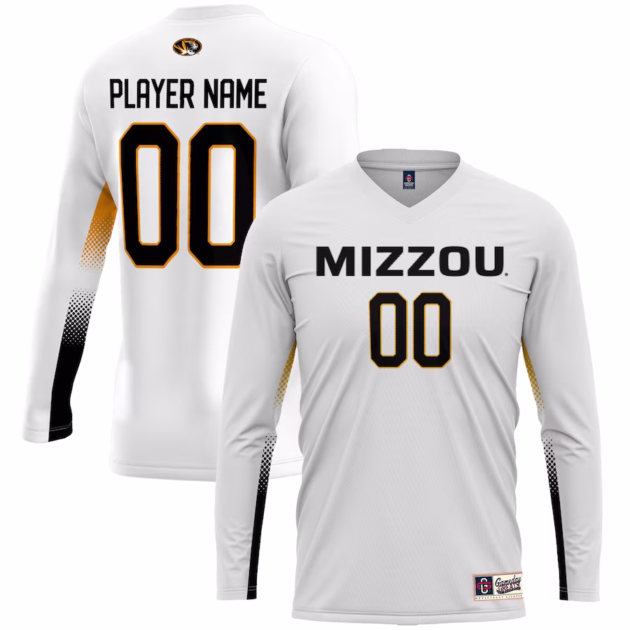 Missouri Tigers GameDay Greats Youth NIL Pick-A-Player Lightweight Women's Volleyball Jersey – White - Jersey