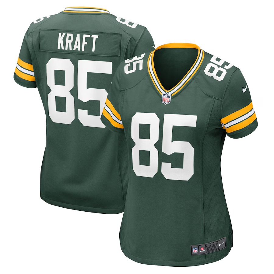 Women's Green Bay Packers Tucker Kraft Nike Green Game Jersey - Jersey