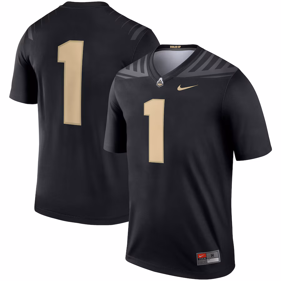 Men's Nike #1 Black Purdue Boilermakers Legend Jersey - Jersey