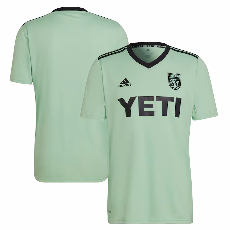 Men's Austin FC adidas Mint 2022 The Sentimiento Kit Replica Blank Jersey - Jersey
