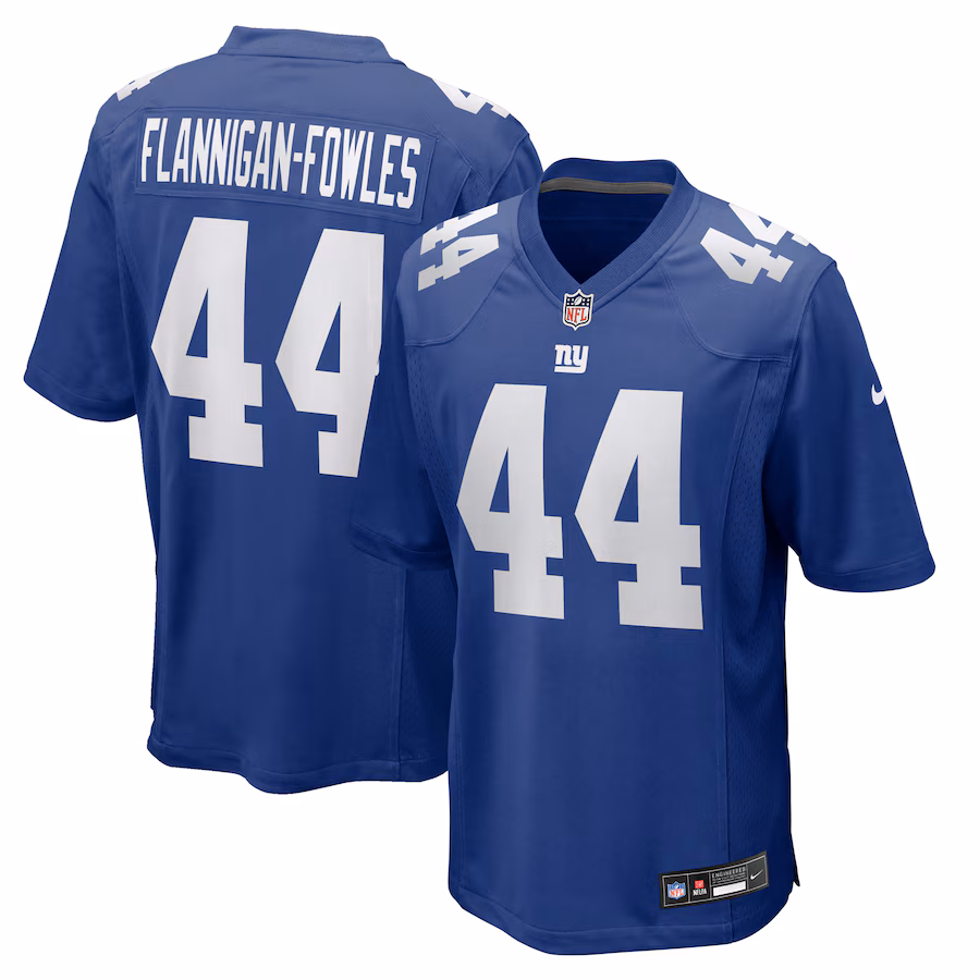 Men's New York Giants Demetrius Flannigan-Fowles Nike Royal Team Game Jersey - Jersey