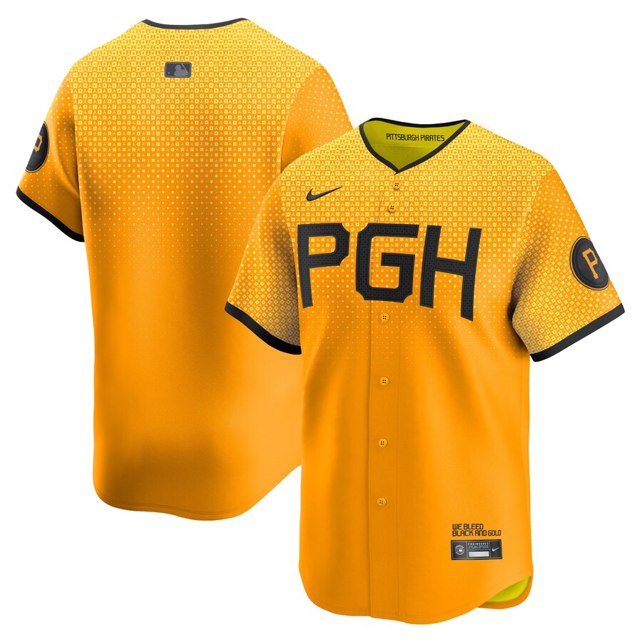 Men's Pittsburgh Pirates  Nike Gold City Connect Limited Jersey - Jersey