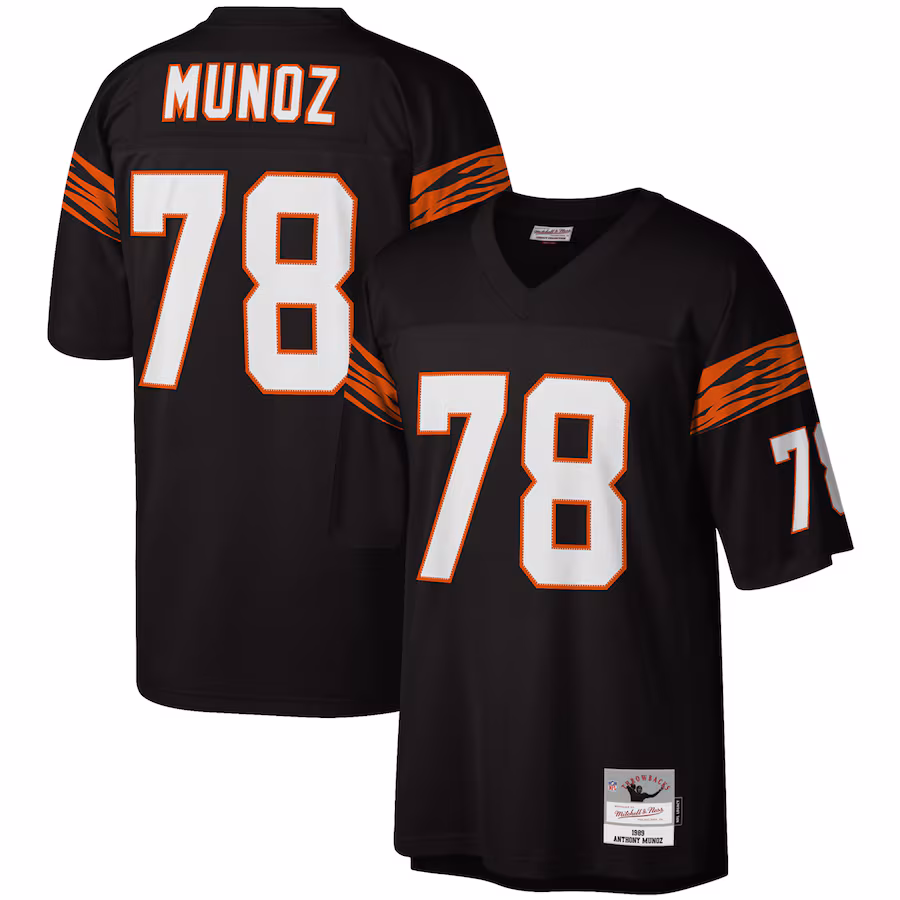 Men's Cincinnati Bengals Anthony Muñoz Mitchell & Ness Black Legacy Replica Jersey - Jersey