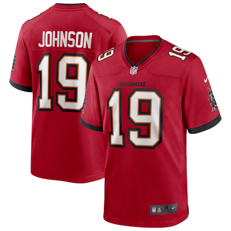 Men's Tampa Bay Buccaneers Keyshawn Johnson Nike Red Game Retired Player Jersey - Jersey