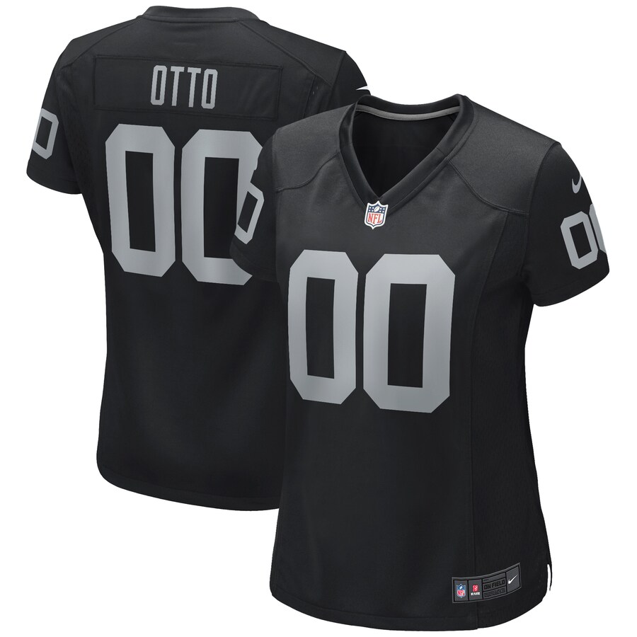 Women's Las Vegas Raiders Jim Otto Nike Black Game Retired Player Jersey - Jersey