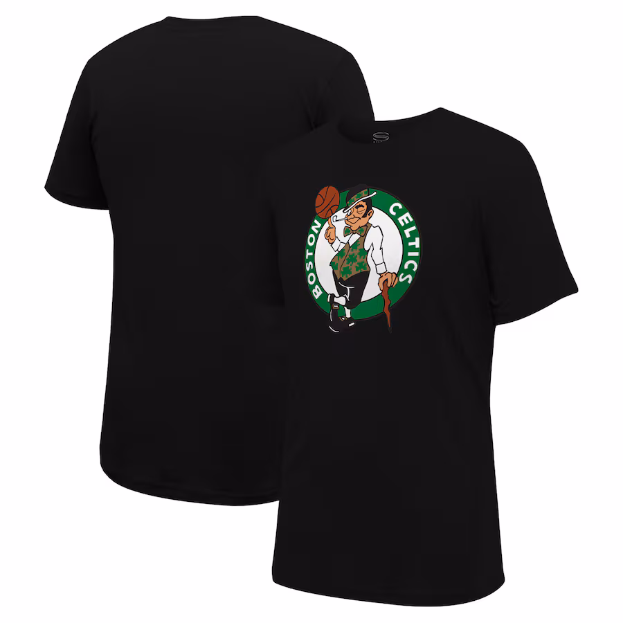 Unisex Boston Celtics Stadium Essentials Black Primary Logo T-Shirt - Jersey