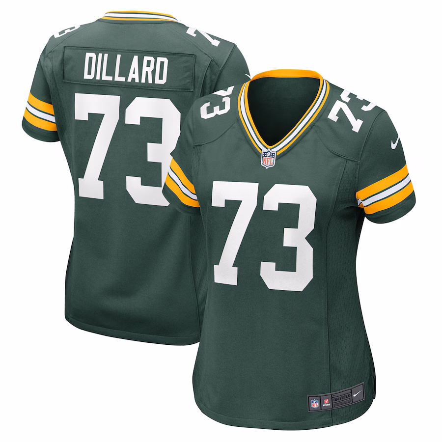 Women's Green Bay Packers Andre Dillard Nike Green Game Jersey - Jersey