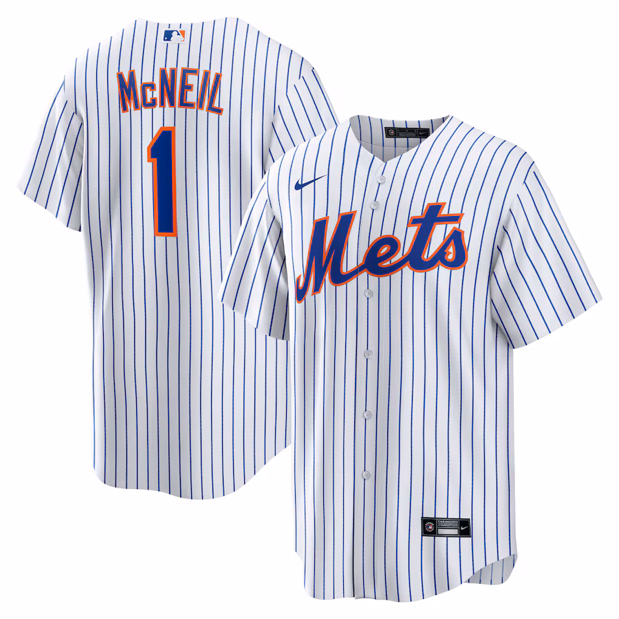 Men's New York Mets Jeff McNeil Nike White Home Replica Player Jersey - Jersey