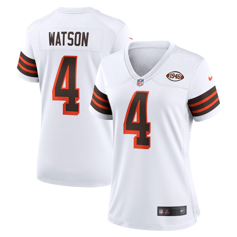 Women's Cleveland Browns Deshaun Watson Nike White Player Jersey - Jersey