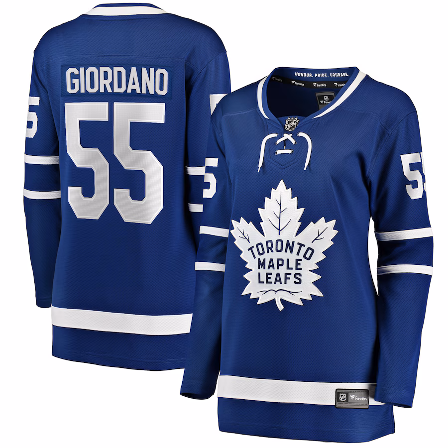 Women's Toronto Maple Leafs Mark Giordano Fanatics Blue Home Breakaway Player Jersey - Jersey