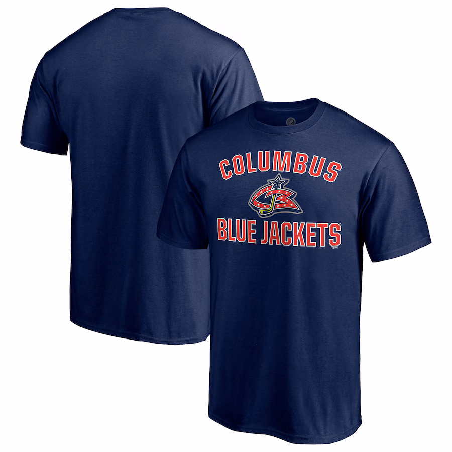 Men's Columbus Blue Jackets Navy Special Edition Victory Arch T-Shirt - Jersey