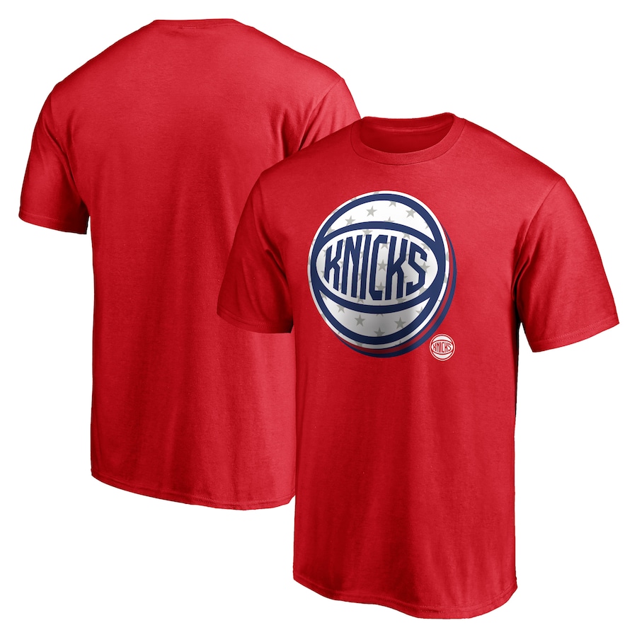 Men's New York Knicks Red Red White & Team T-Shirt - Jersey