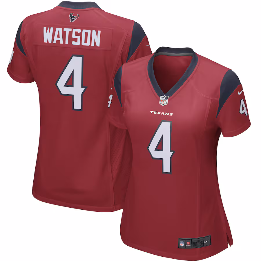 Deshaun Watson Houston Texans Nike Women's Player Game Jersey - Red - Jersey
