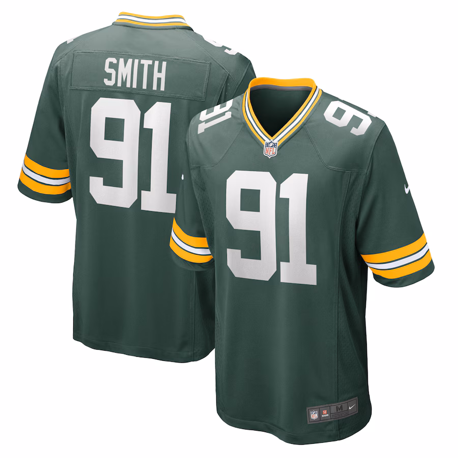 Men's Green Bay Packers Preston Smith Nike Green Game Team Jersey - Jersey