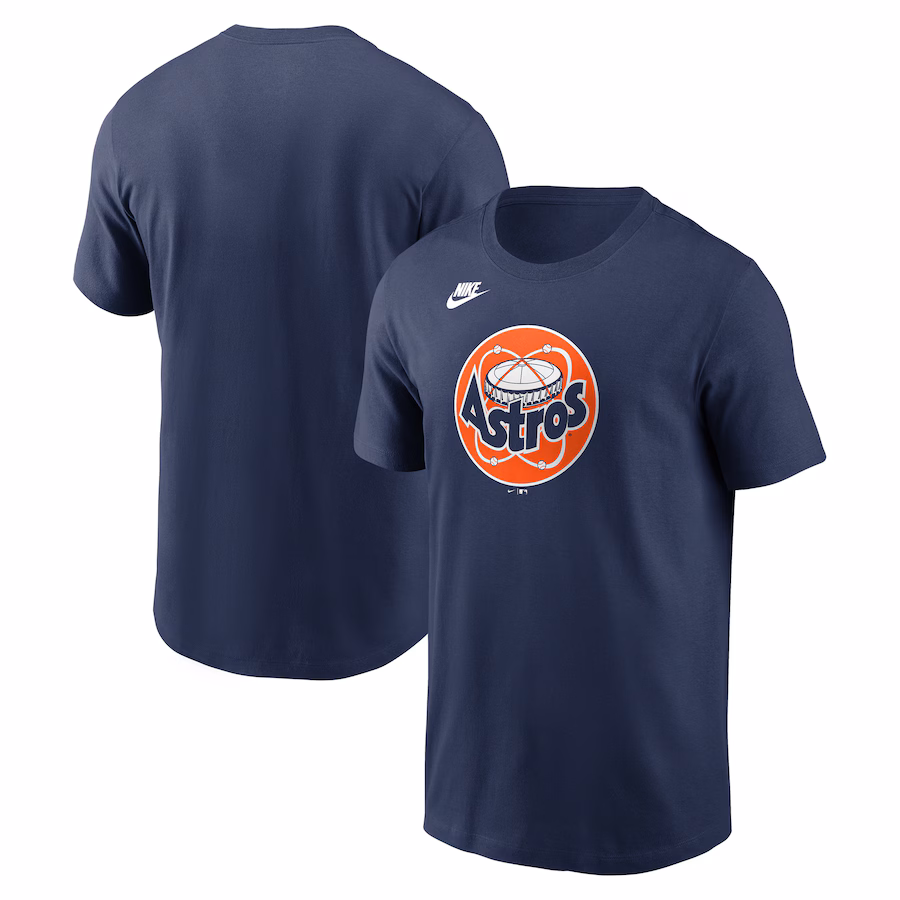Men's Houston Astros Nike Navy Cooperstown Collection Team Logo T-Shirt - Jersey