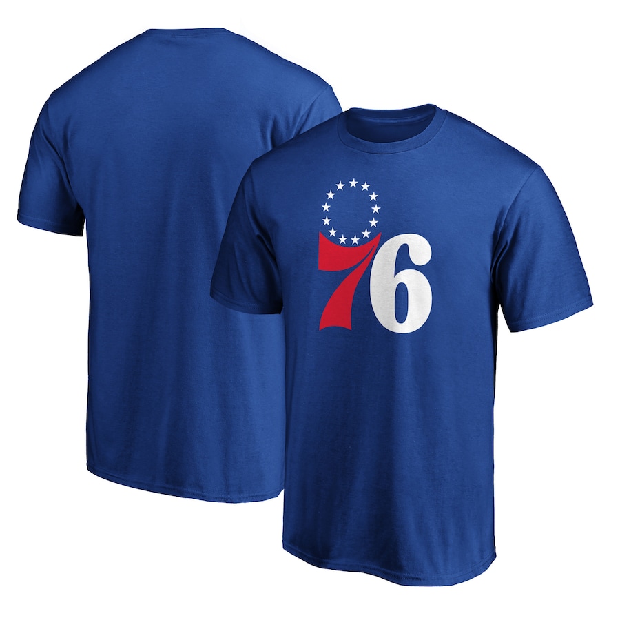 Men's Philadelphia 76ers Royal Logo T-Shirt - Jersey