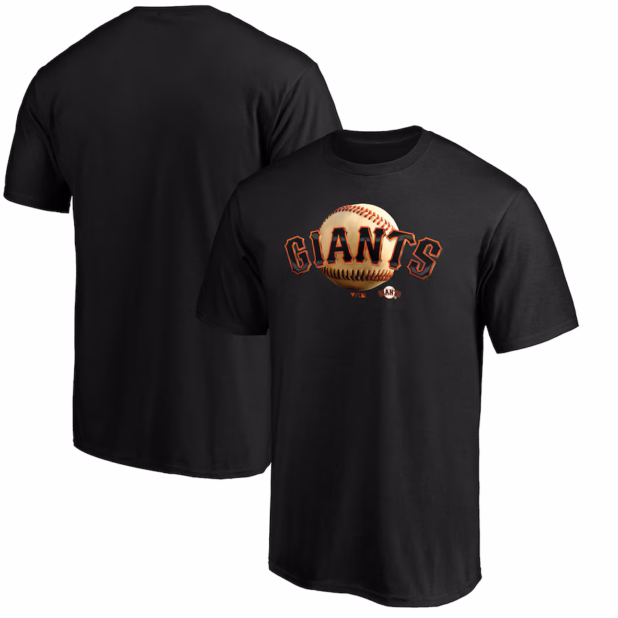 Men's San Francisco Giants Black Midnight Mascot Logo T-Shirt II - Jersey