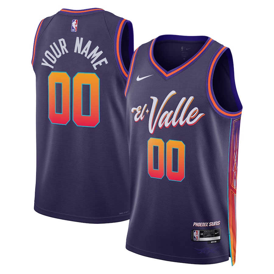 Unisex Phoenix Suns  Nike Purple 2023/24 Custom Swingman Jersey - City Edition - Jersey