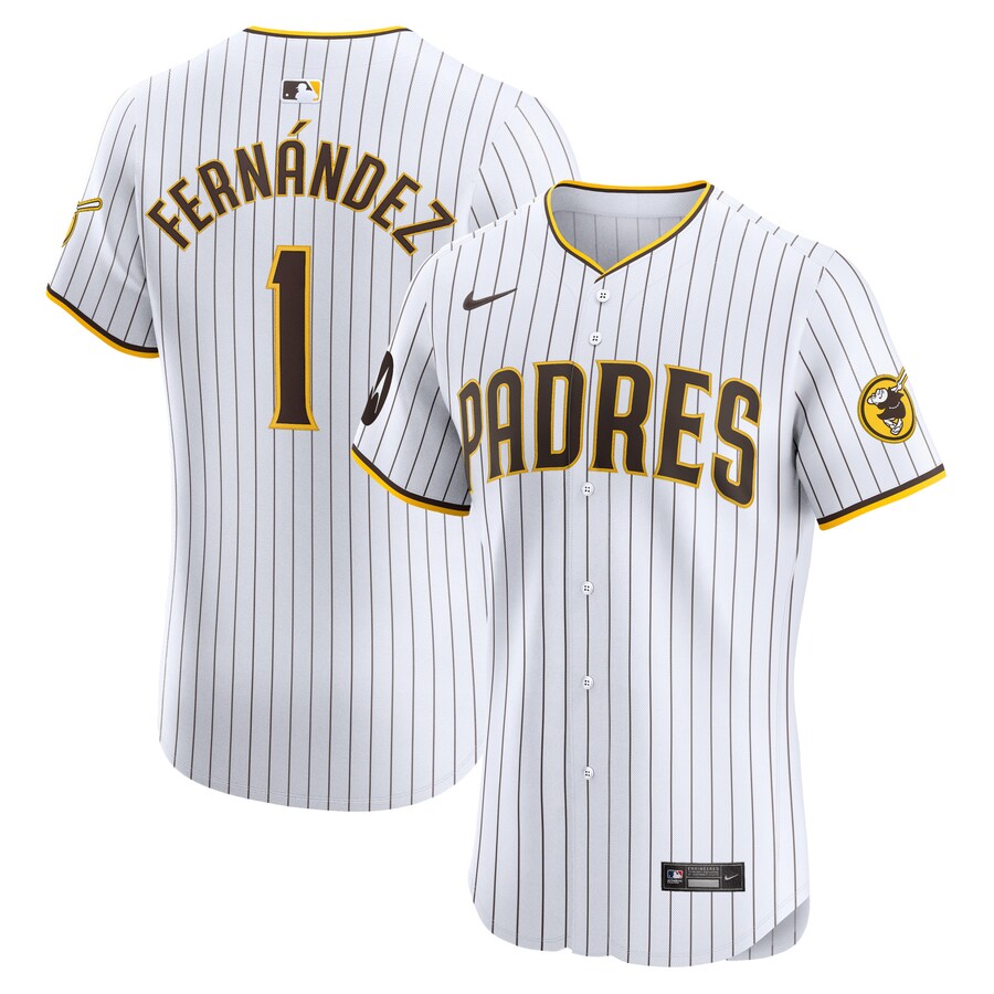 Men's San Diego Padres Tony Fernández Nike White Home Elite Player Jersey - Jersey