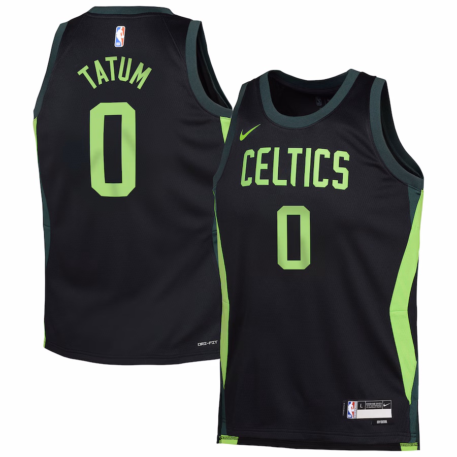Youth Boston Celtics Jayson Tatum Nike Black 2024/25 Swingman Player Jersey - City Edition - Jersey