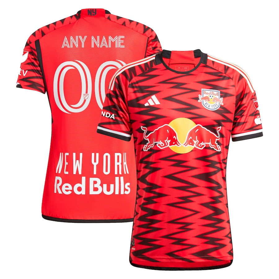 Men's New York Red Bulls  adidas Red 2024 Legacy Authentic Custom Jersey - Jersey