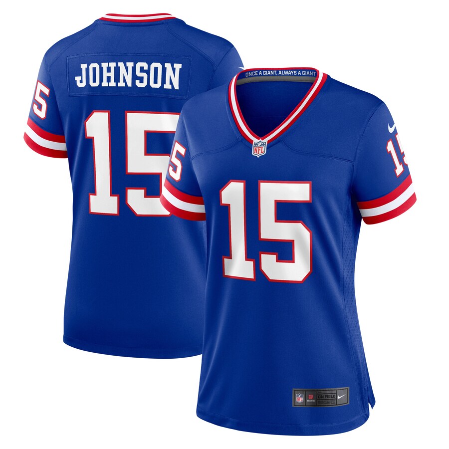 Women's New York Giants Collin Johnson Nike Royal Classic Player Game Jersey - Jersey