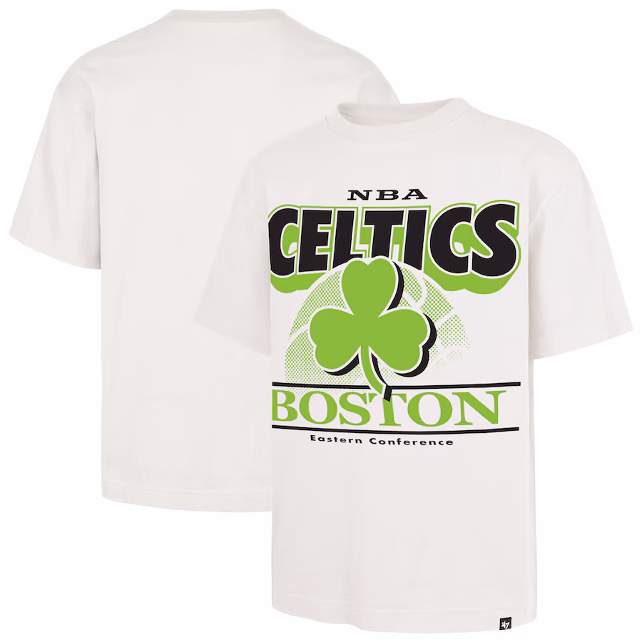 Men's Boston Celtics  '47 White City Edition Shifty Foundation T-Shirt - Jersey