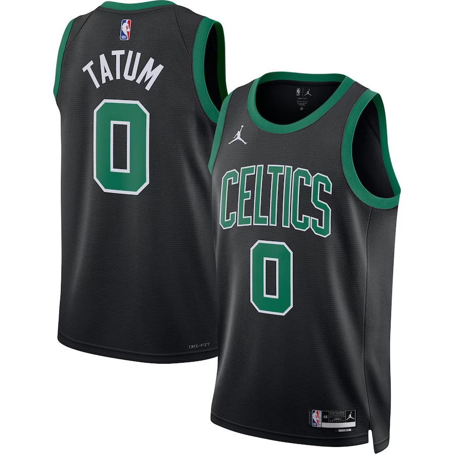 Unisex Boston Celtics Jayson Tatum Jordan Brand Black Swingman Jersey - Statement Edition - Jersey