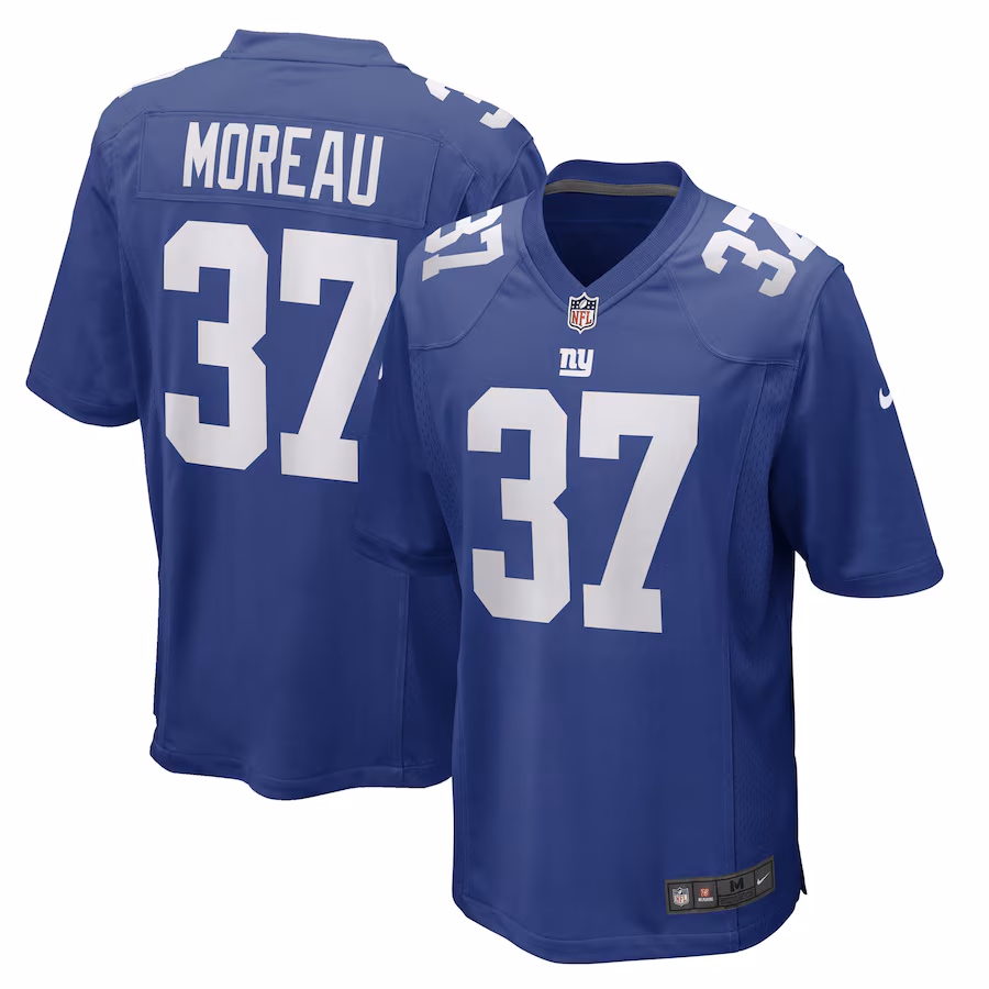 Men's New York Giants Fabian Moreau Nike Royal Game Player Jersey - Jersey